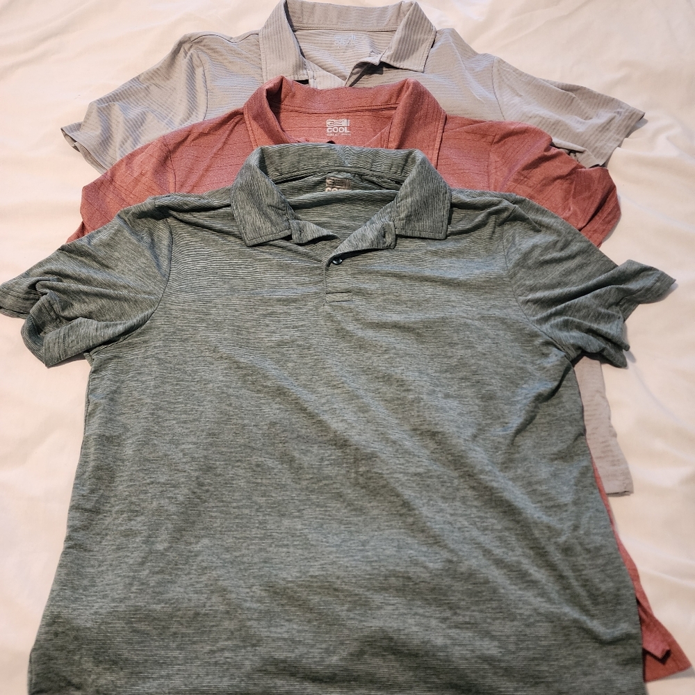 Men's 32 Degrees Active Polo Shirts - Size Large